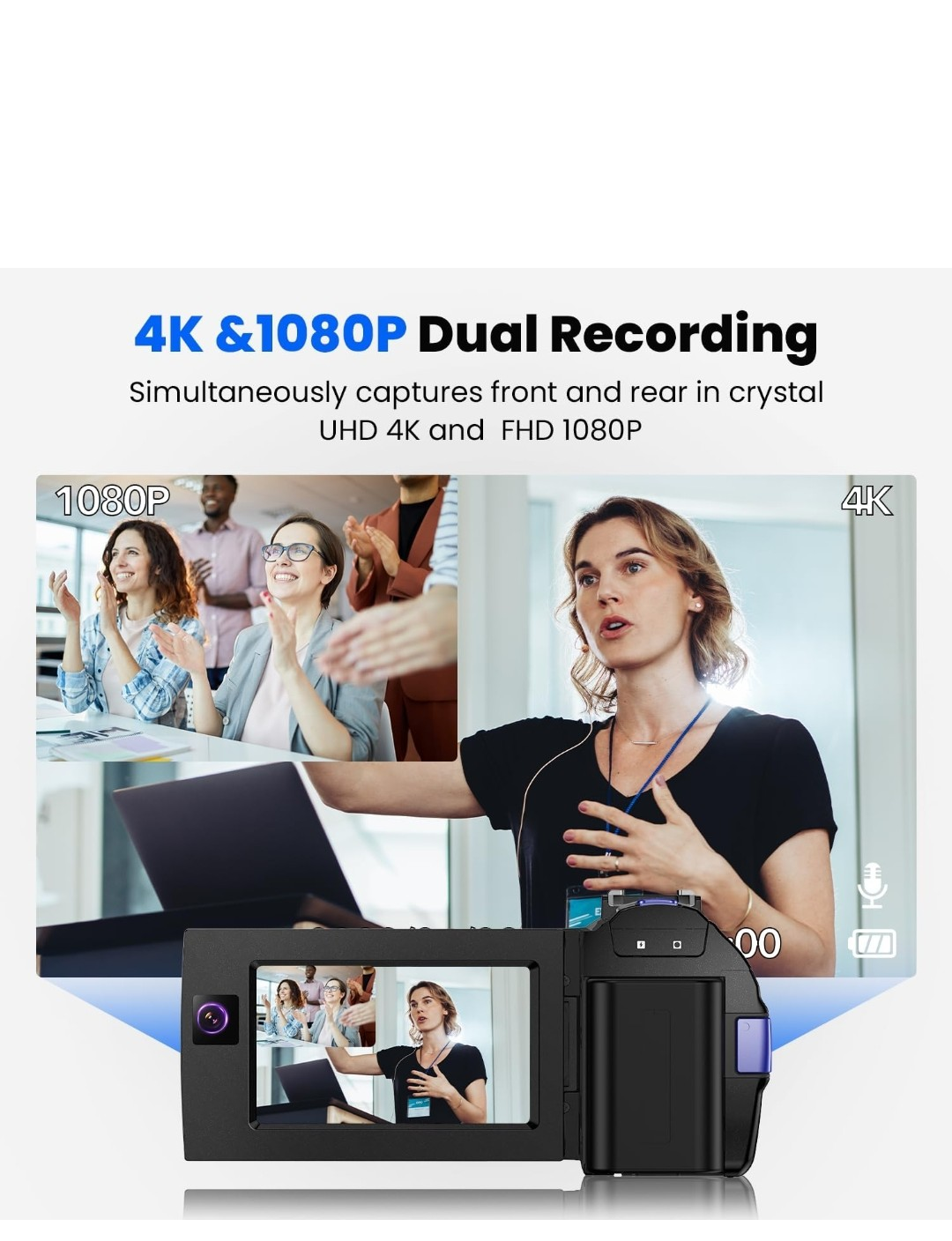4K Ultra HD Handheld Camcorder image indicator(2)
