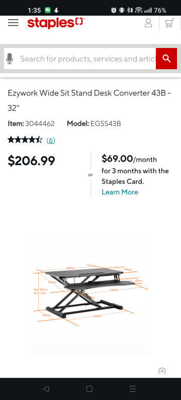 Standing Desk Converter- Wide 32" - photo 5