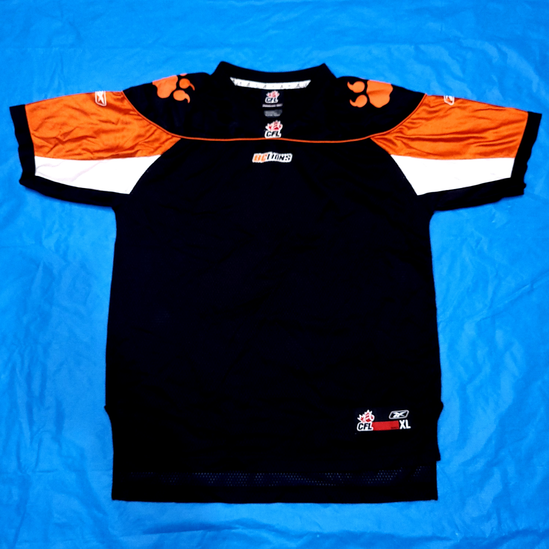 BC Lions Football Jersey CFL Reebok Youth XL 18-20 thumbnail