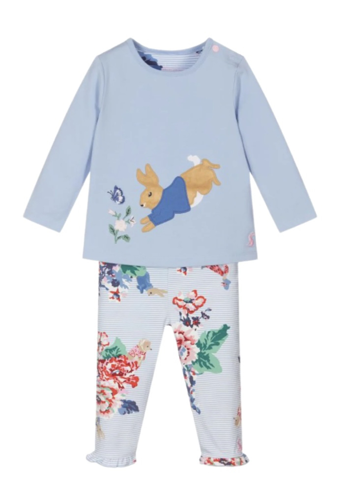 Joules Peter Rabbit Floral Set BNWT 18-24M thumbnail