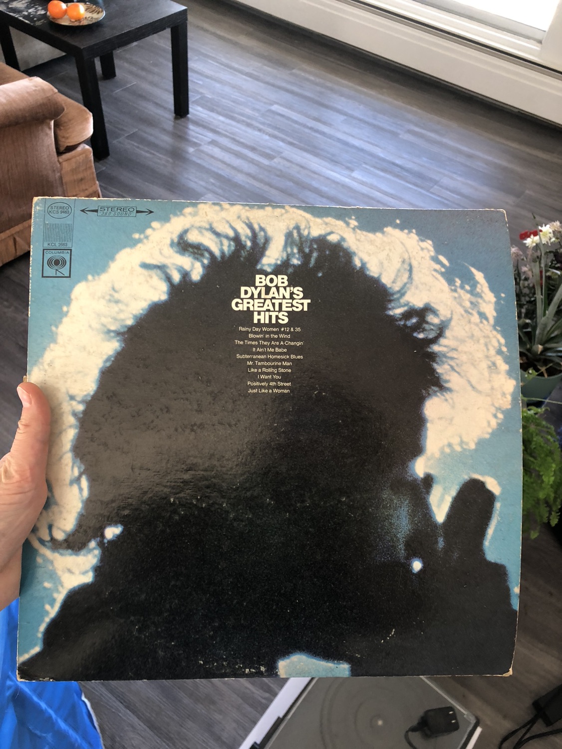 Bob Dylan vinyl record