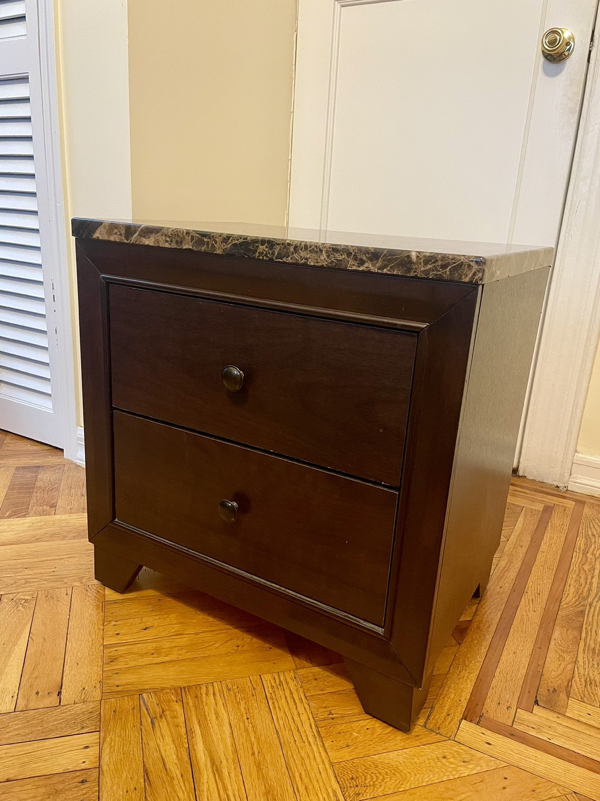 Dark Wood Nightstand