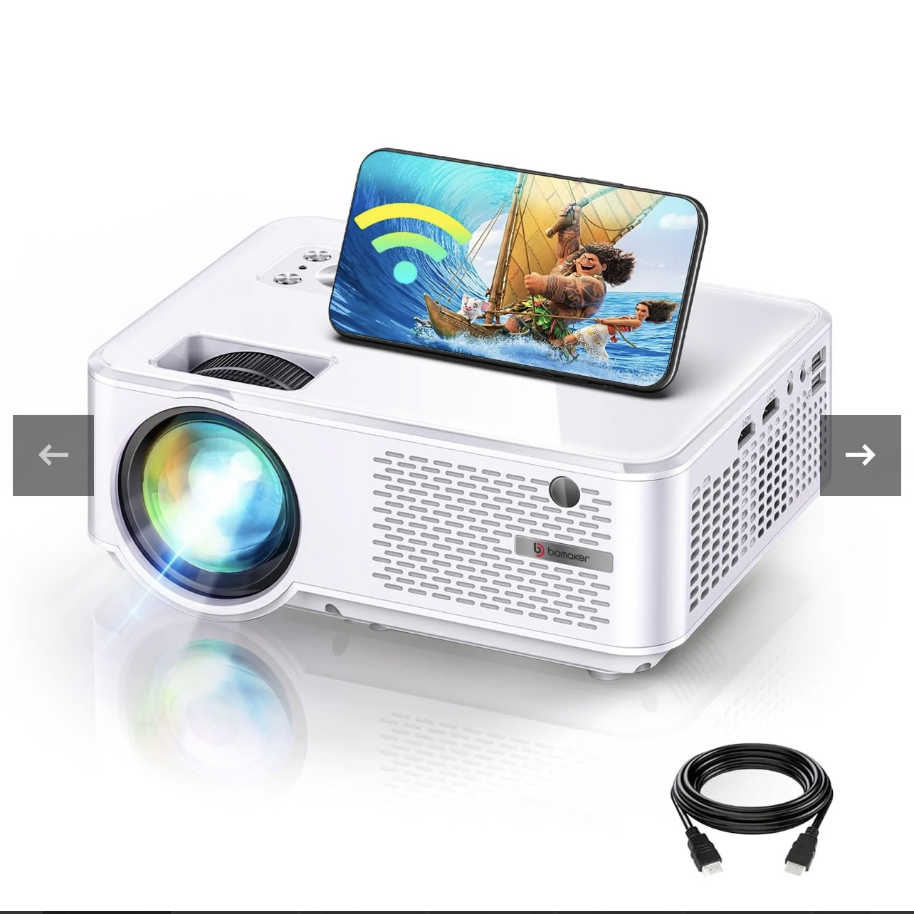 *Brand New* Bomaker C9 Wi-Fi LED projector, FULL HD supported - photo 2