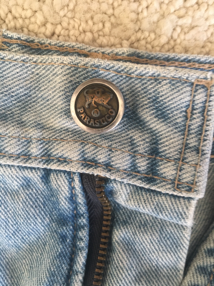 Vintage Parasuco Santana Mini Denim Laced Skirt image indicator(8)