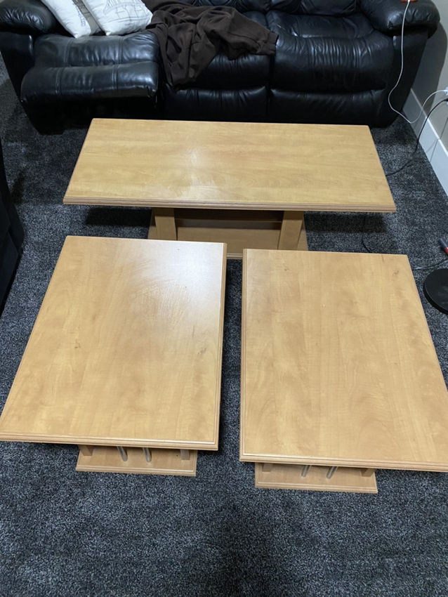 Coffee table & two matching end tables - photo 2