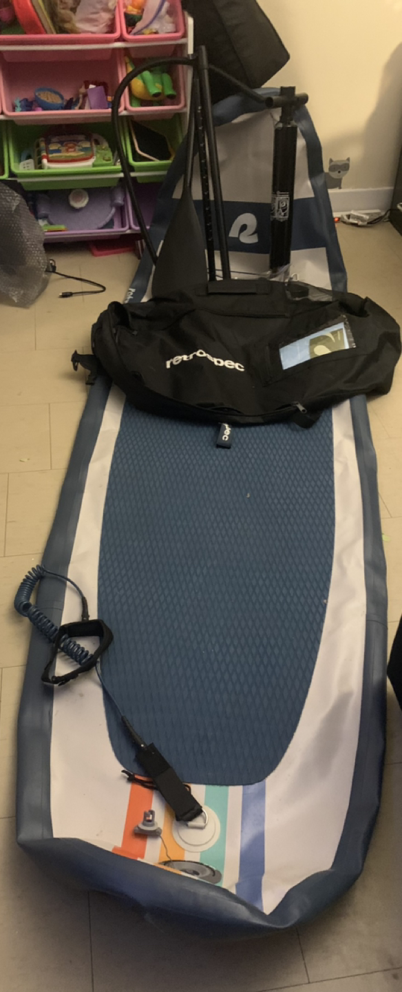 Never Used Retrospec Inflatable Stand Up Paddleboard Bundle image indicator(2)