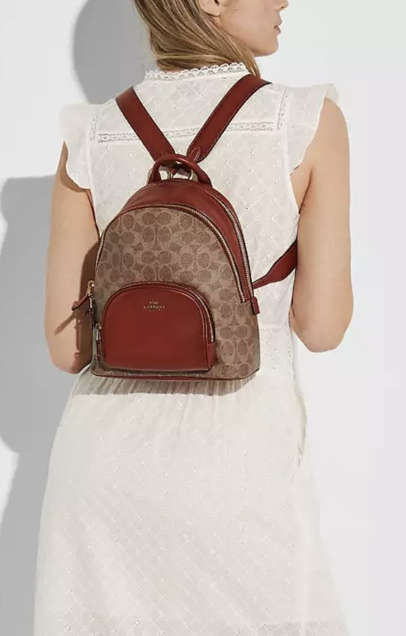 🔥Brand New Coach Carrie 23 Backpack Purse 🔥 thumbnail