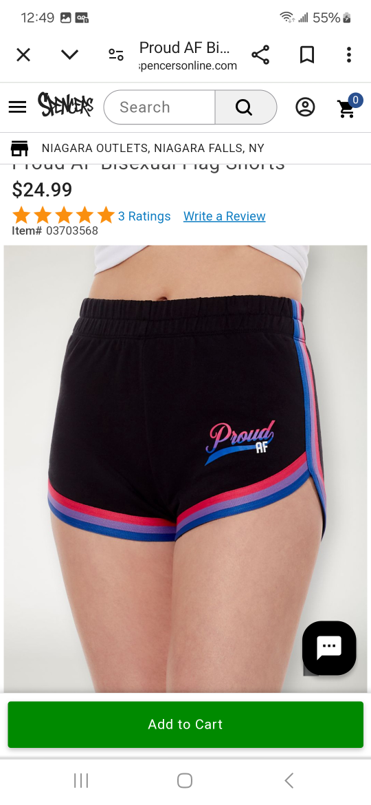 *PROUD AF* PRIDE SHORTS by SPENCERS. 100% Cotton. #M image indicator(2)