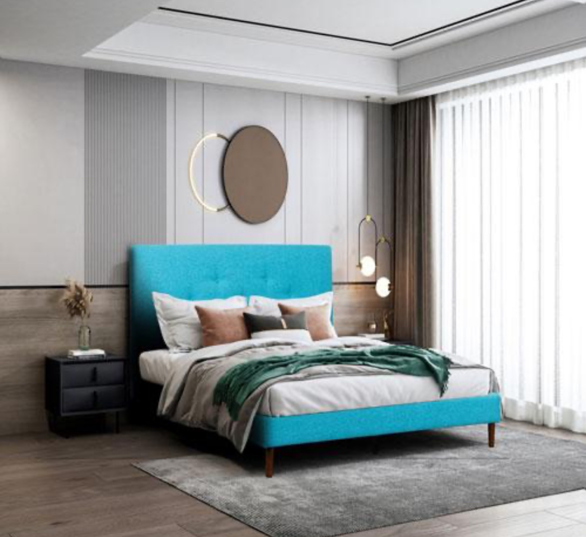 Brand New Teal Twin Bed thumbnail