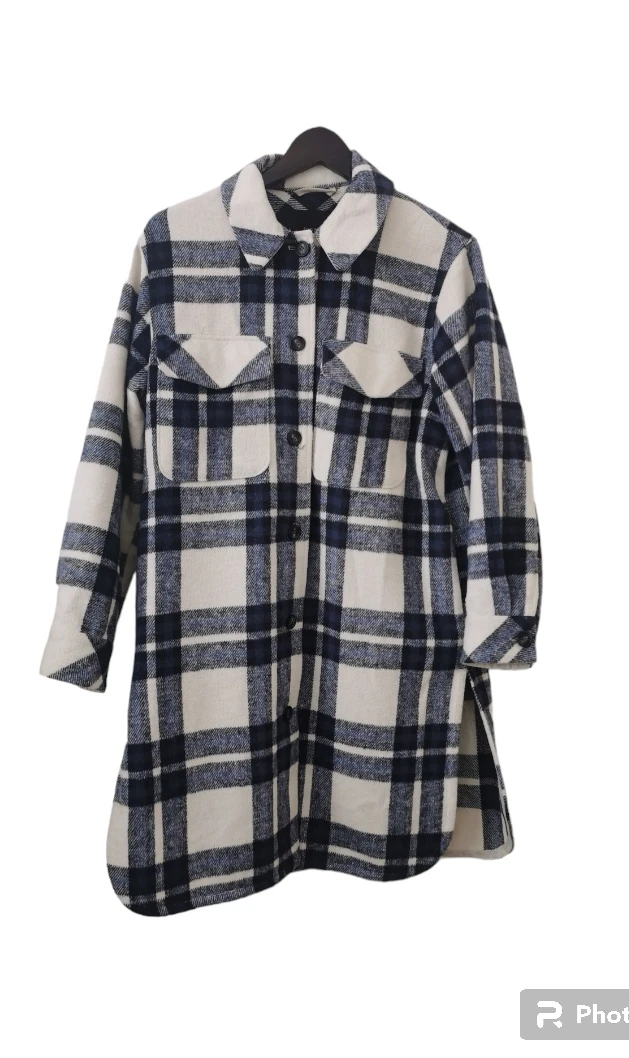 dynamite small check oversized cardigan thumbnail
