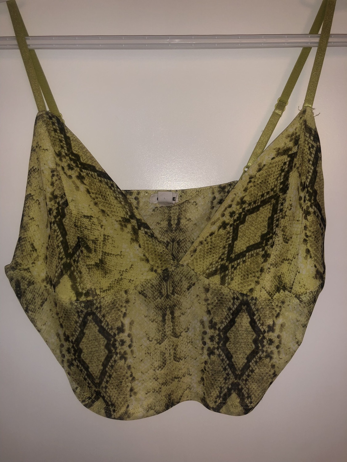 Mesh bustier cami in Python Green - photo 2