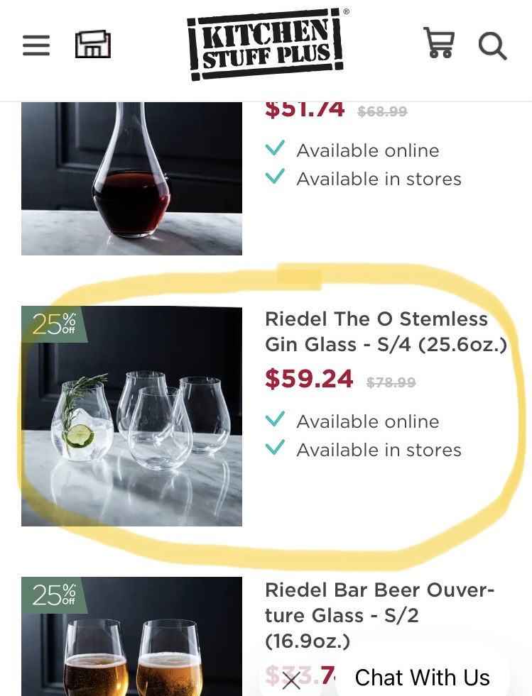 Crystal Gin Glass / Made in Germany image indicator(2)