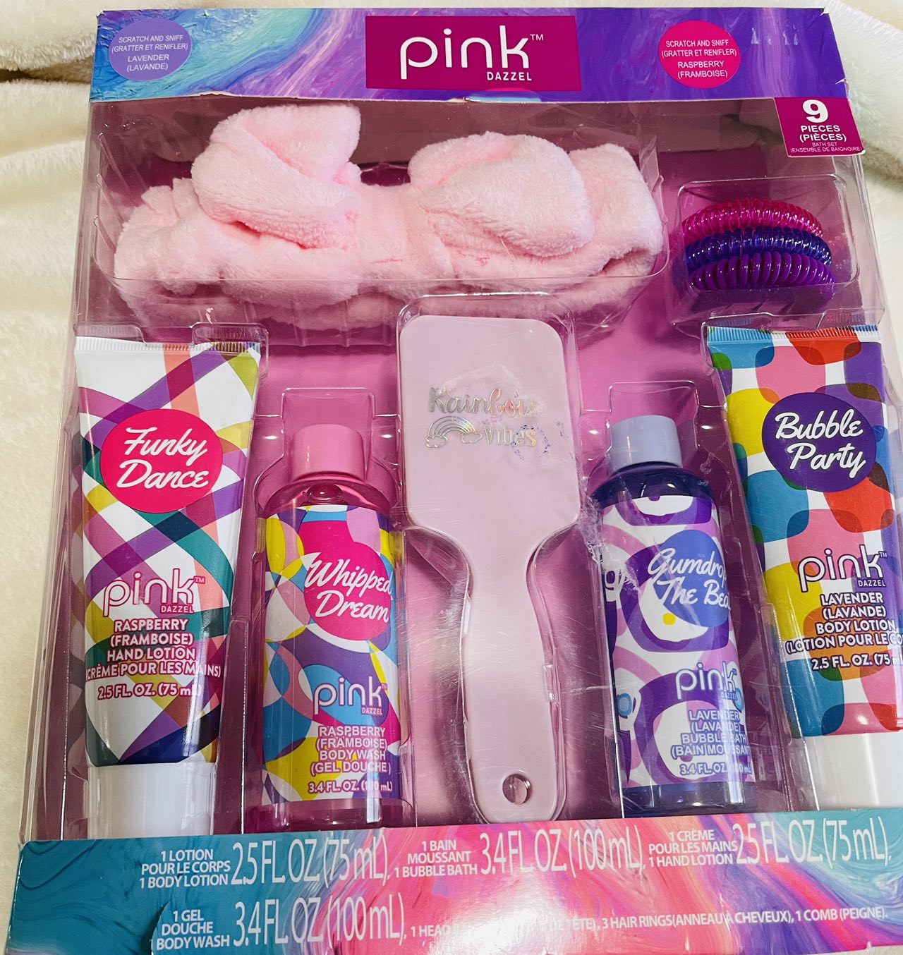 Kids bubble bath and body lotion set for small girls
