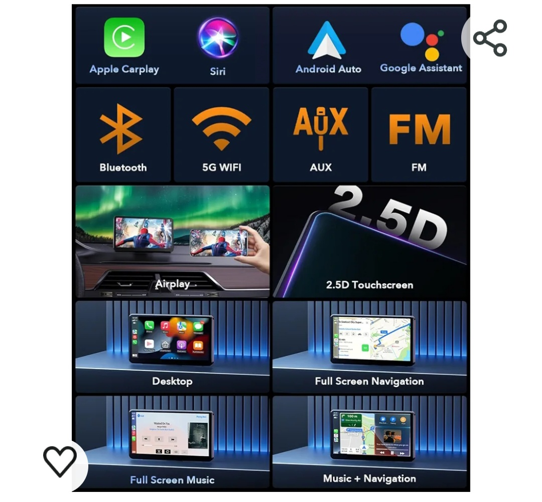Smart wireless carplay, car stereo, navigation 🥕🥕🥕 image indicator(3)
