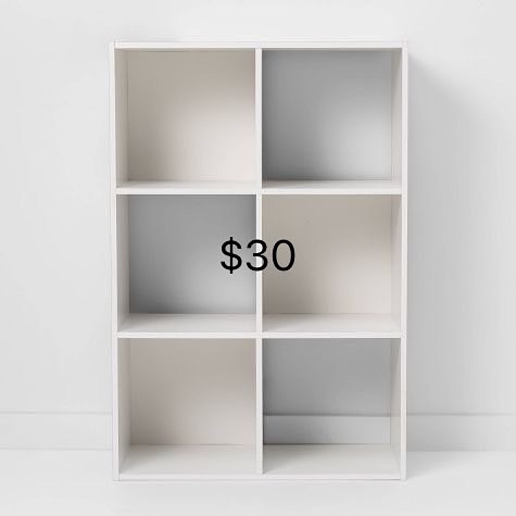 White Shelf Unit - Moving Sale