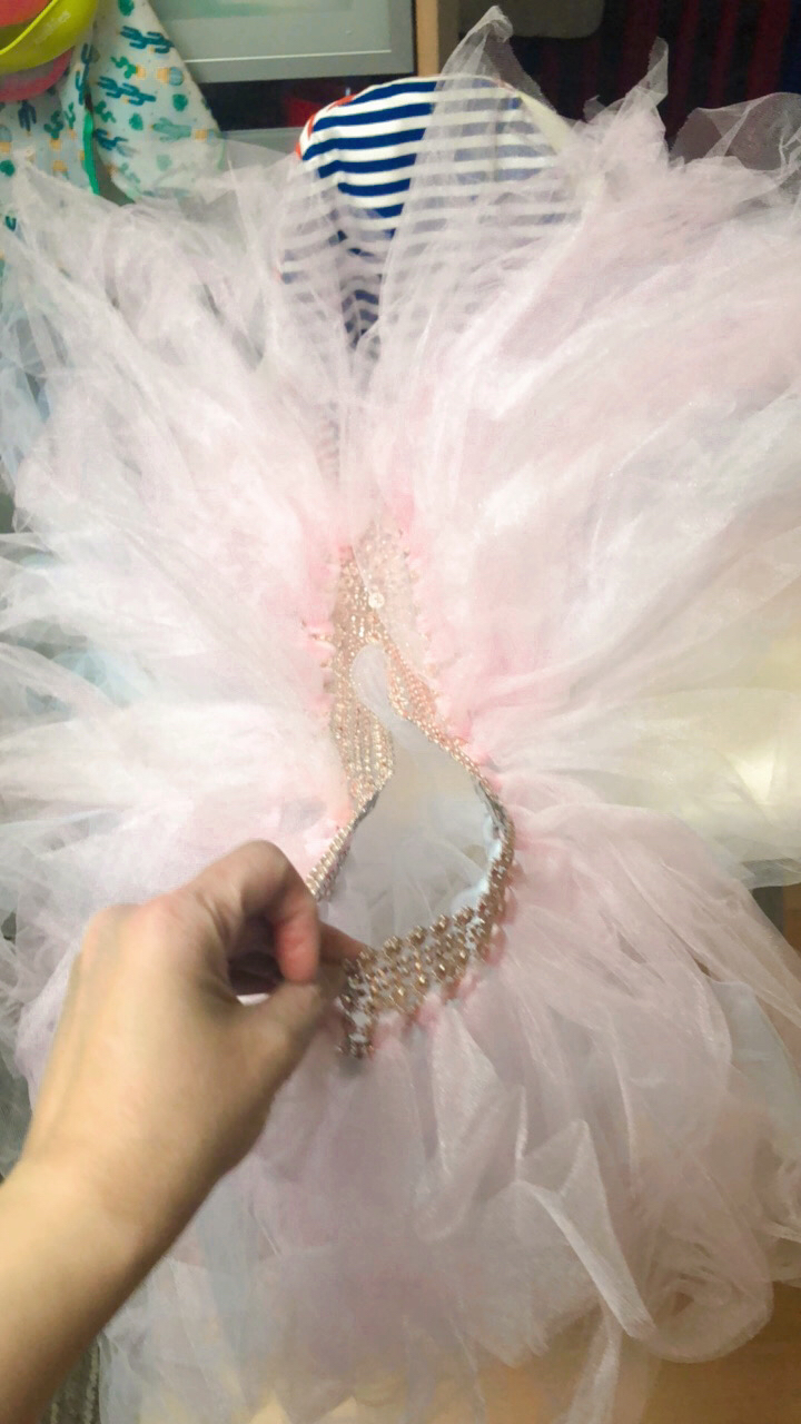 Light Pink High Chair Tutu Skirt thumbnail