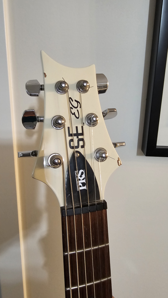 PRS SE EG Antique White Electric Guitar w/ 15W Amp - photo 3