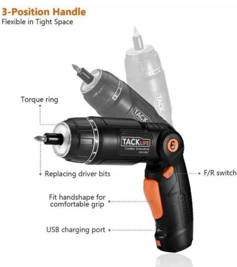 Electric Cordless Rechargeable Screwdriver 3.6V 2.0Ah image indicator(3)