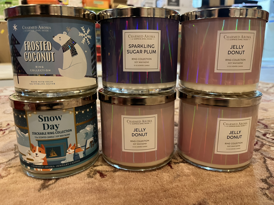 CHARMED AROMA CANDLES WITH RINGS - SIZE 5, 6, and 7 thumbnail