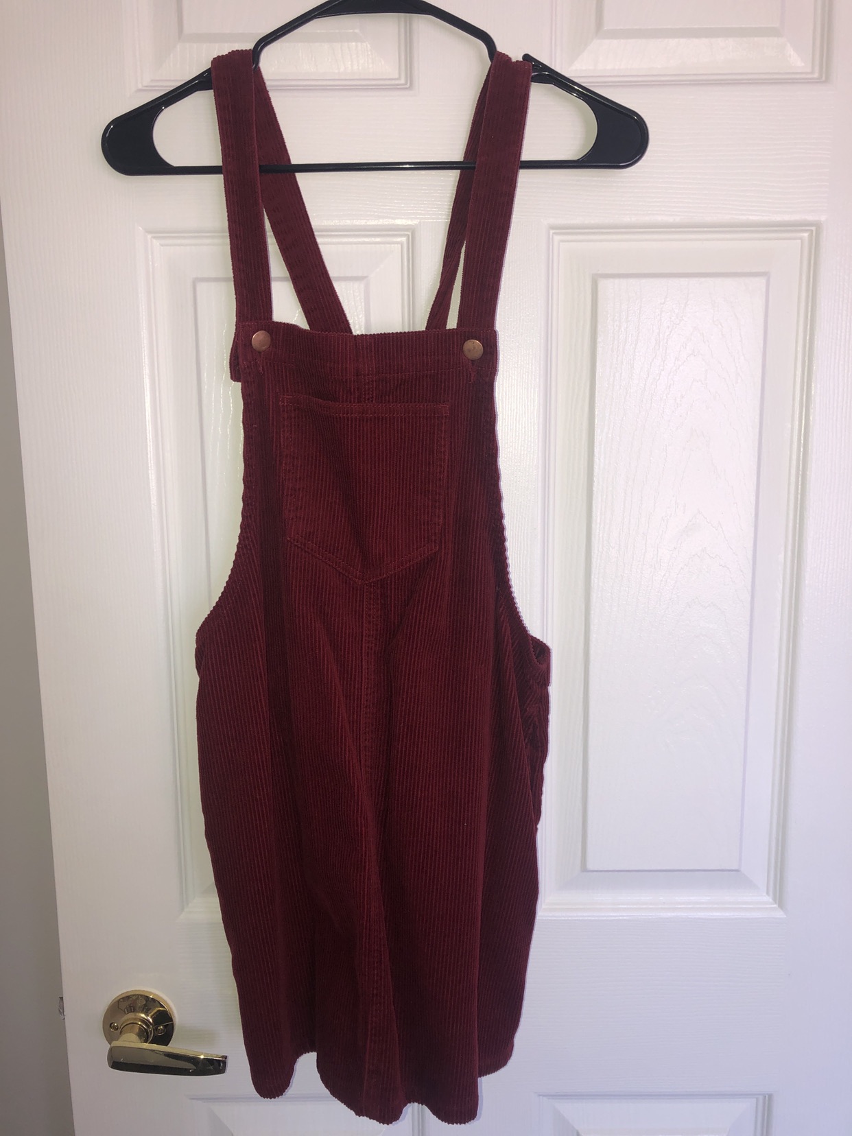 Forever 21 Maroon Skirt Overalls thumbnail