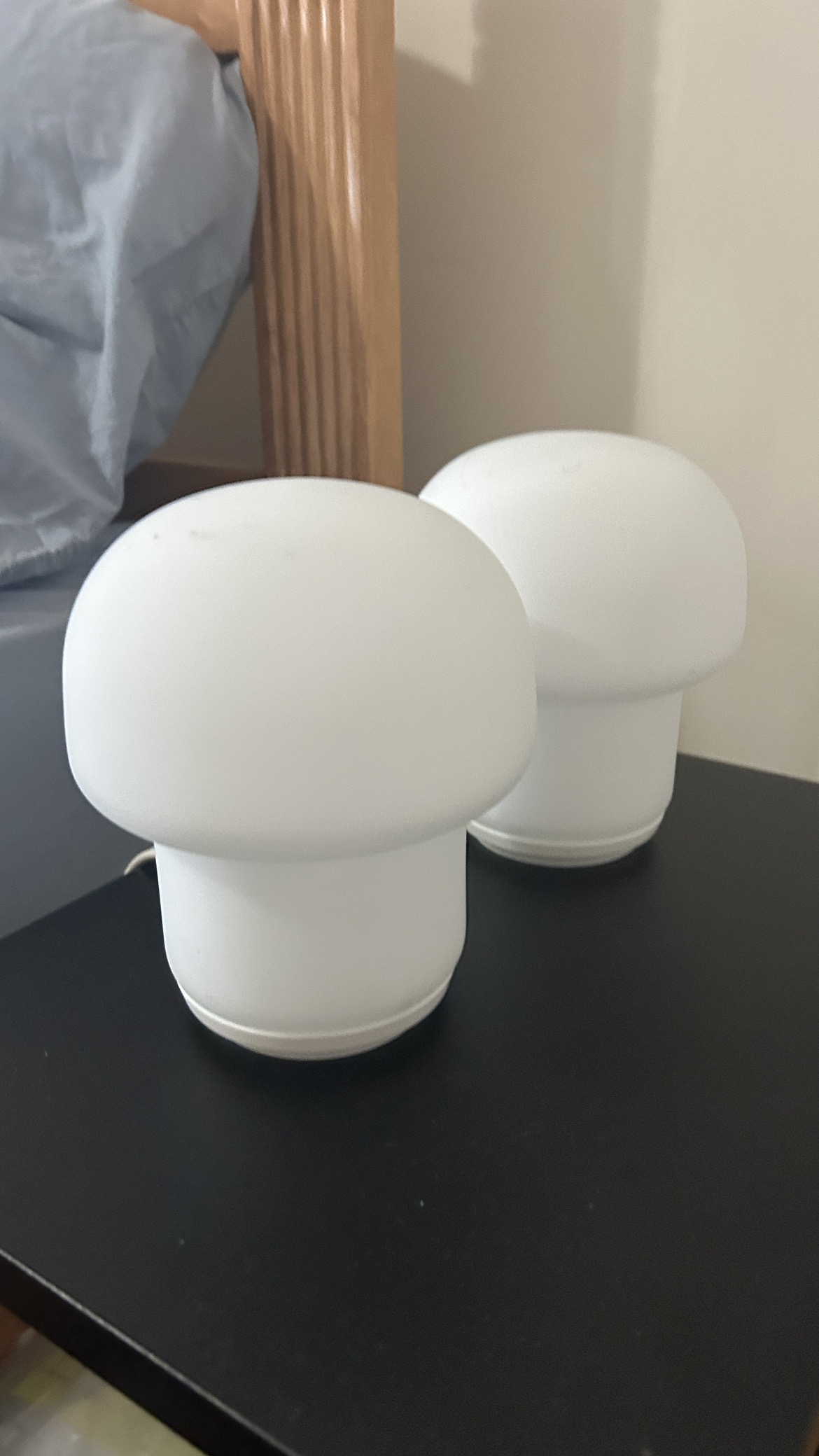 2 IKEA LED table lamps