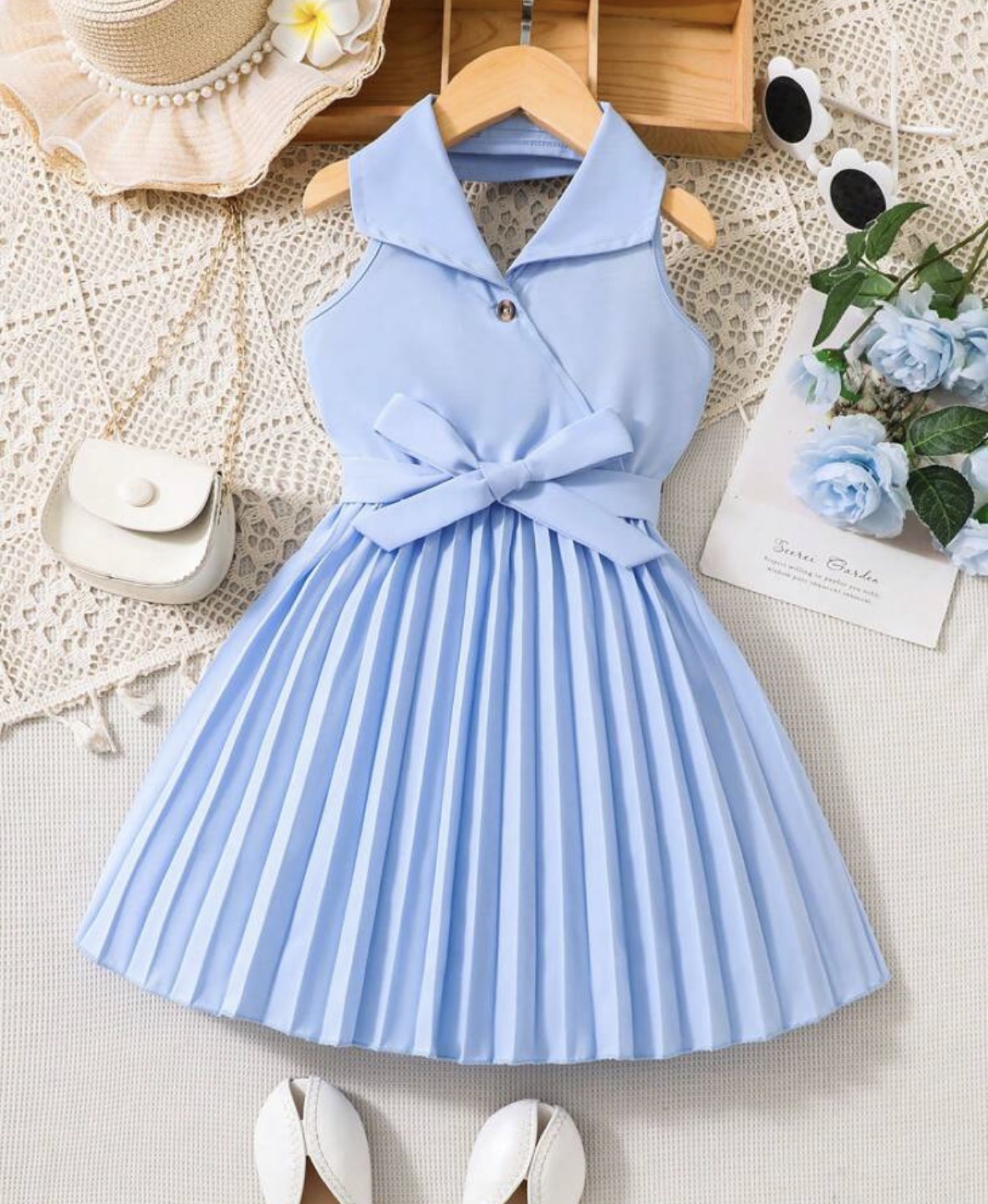 Cute sky blue dress for girl, for 7 yr old, for $20