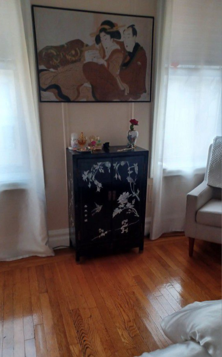 Chinese Black Lacquered Armoire/Cabinet - photo 3