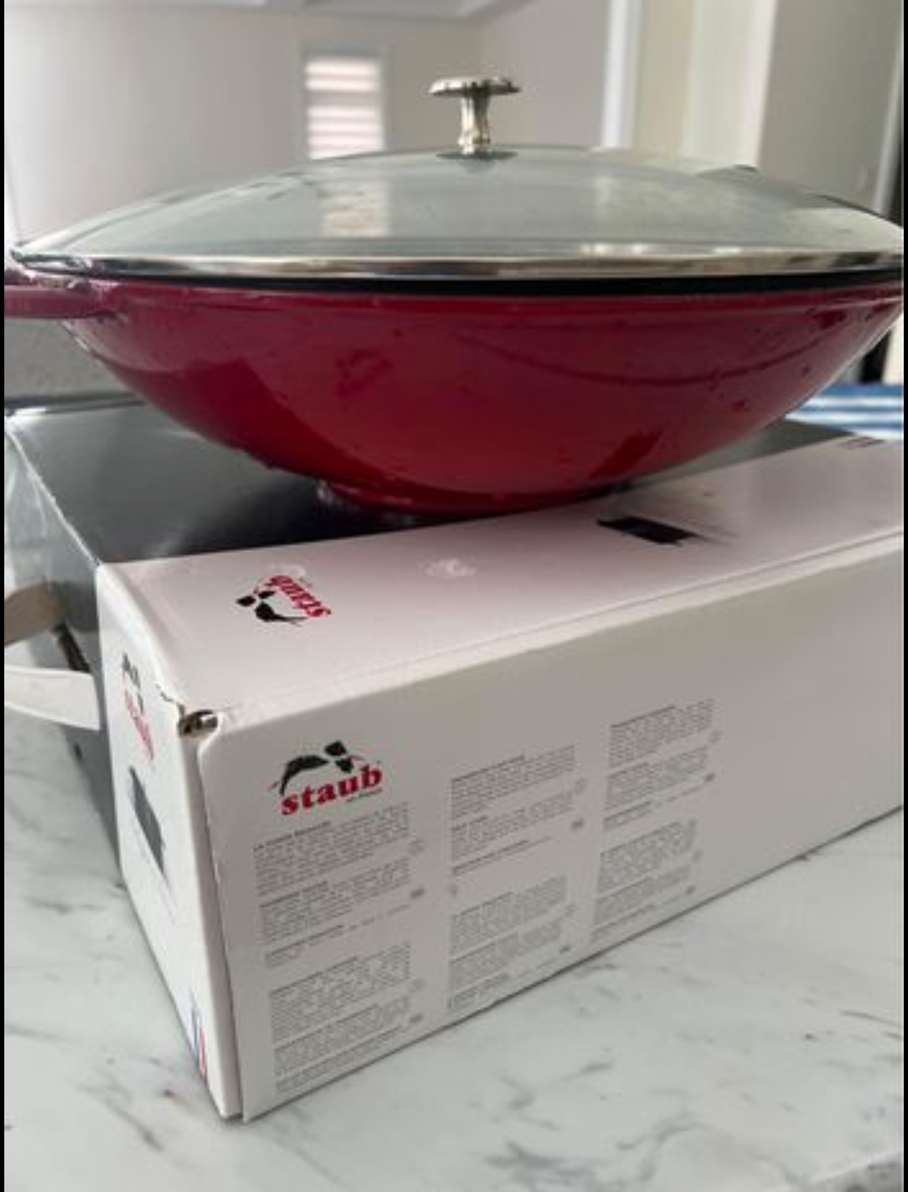 Staub cast iron wok