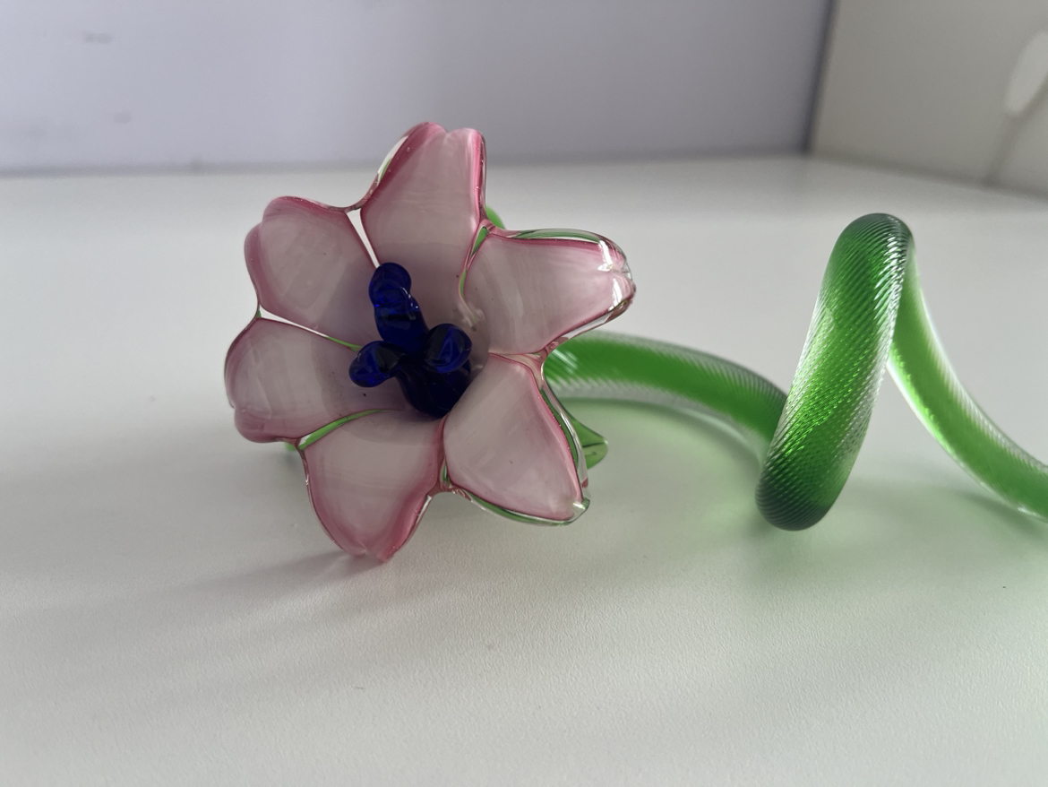 Corning hand-blown glass flower thumbnail