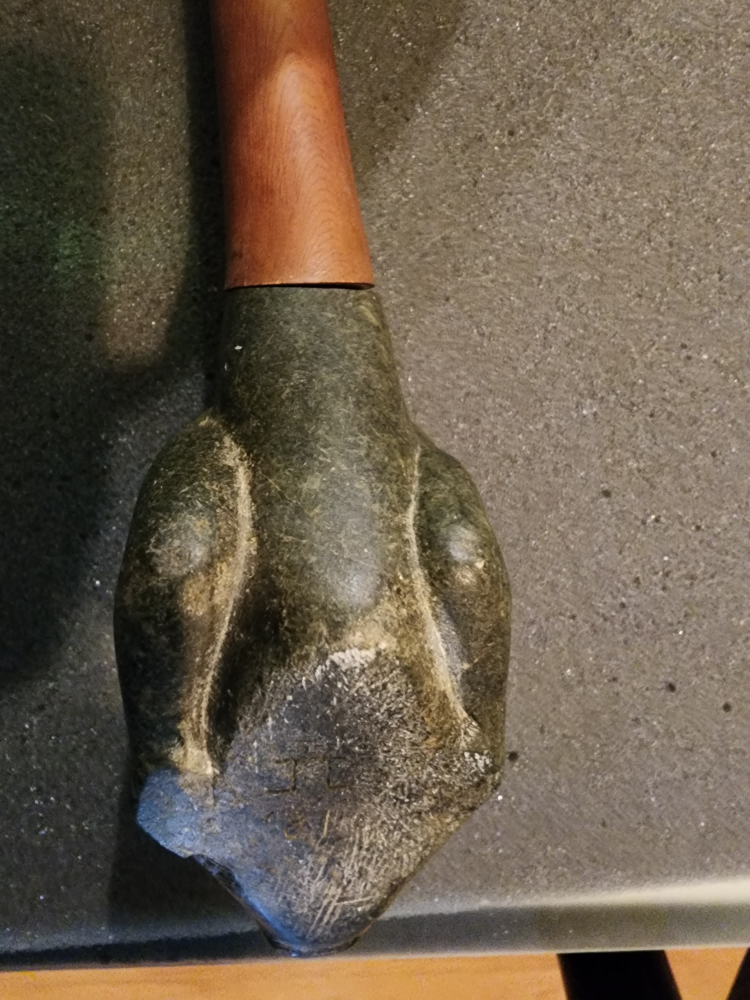 stone & wood pipe of native American design - photo 5