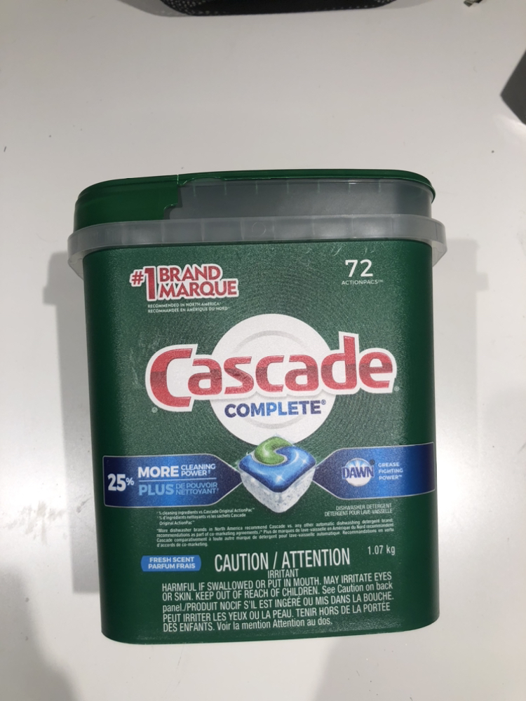 Cascade Dishwasher detergent soap