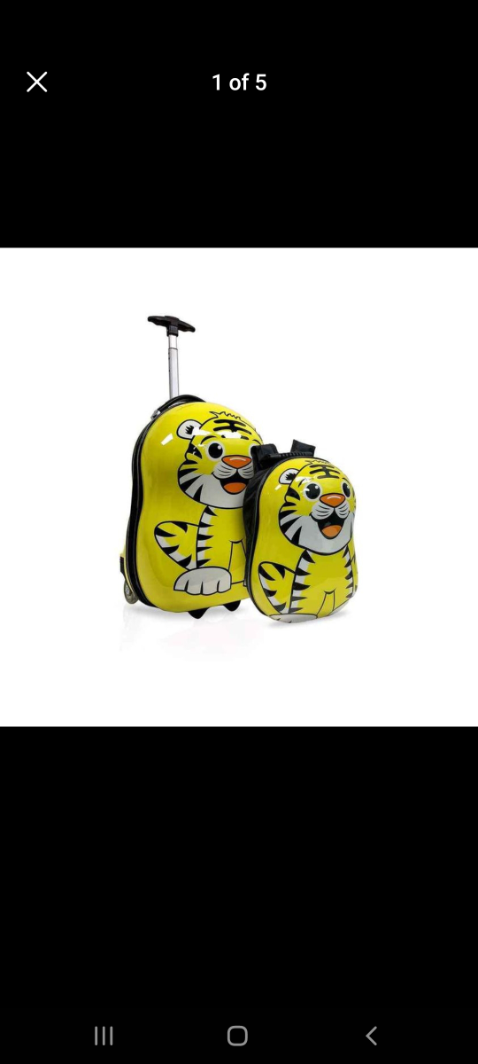 TIGERLICIOUS 2 PC (16", 13") Suitcase and Backpack Set image indicator(2)