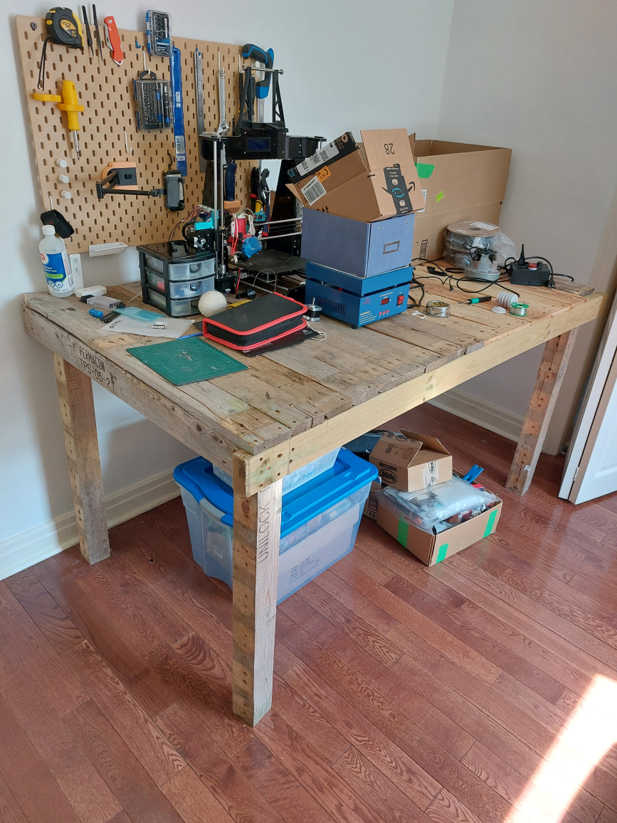 free wood planks from pallets and poles