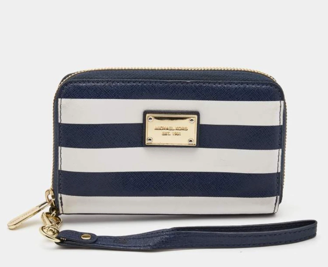 Michael Kors saffiano leather wallet thumbnail