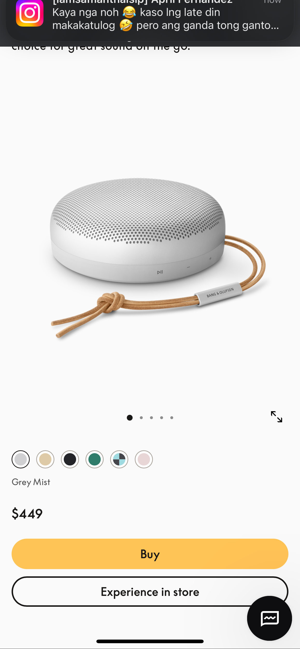 BEOSOUND A1 2ND GEN    Waterproof Bluetooth speaker