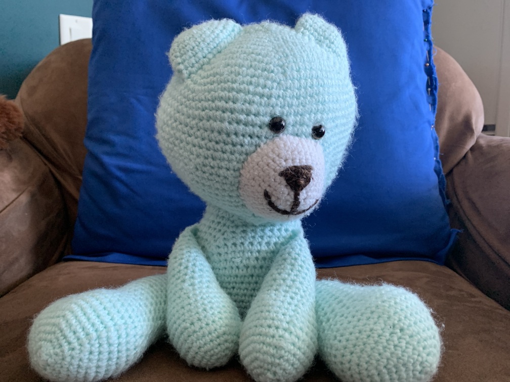 Mint Green Crocheted Teddy Bear Needs A New Friend 🥰 image indicator(4)