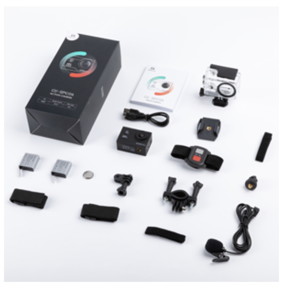 COOAU 4K 20MP WiFi Action Camera and 20 Accessories - photo 5