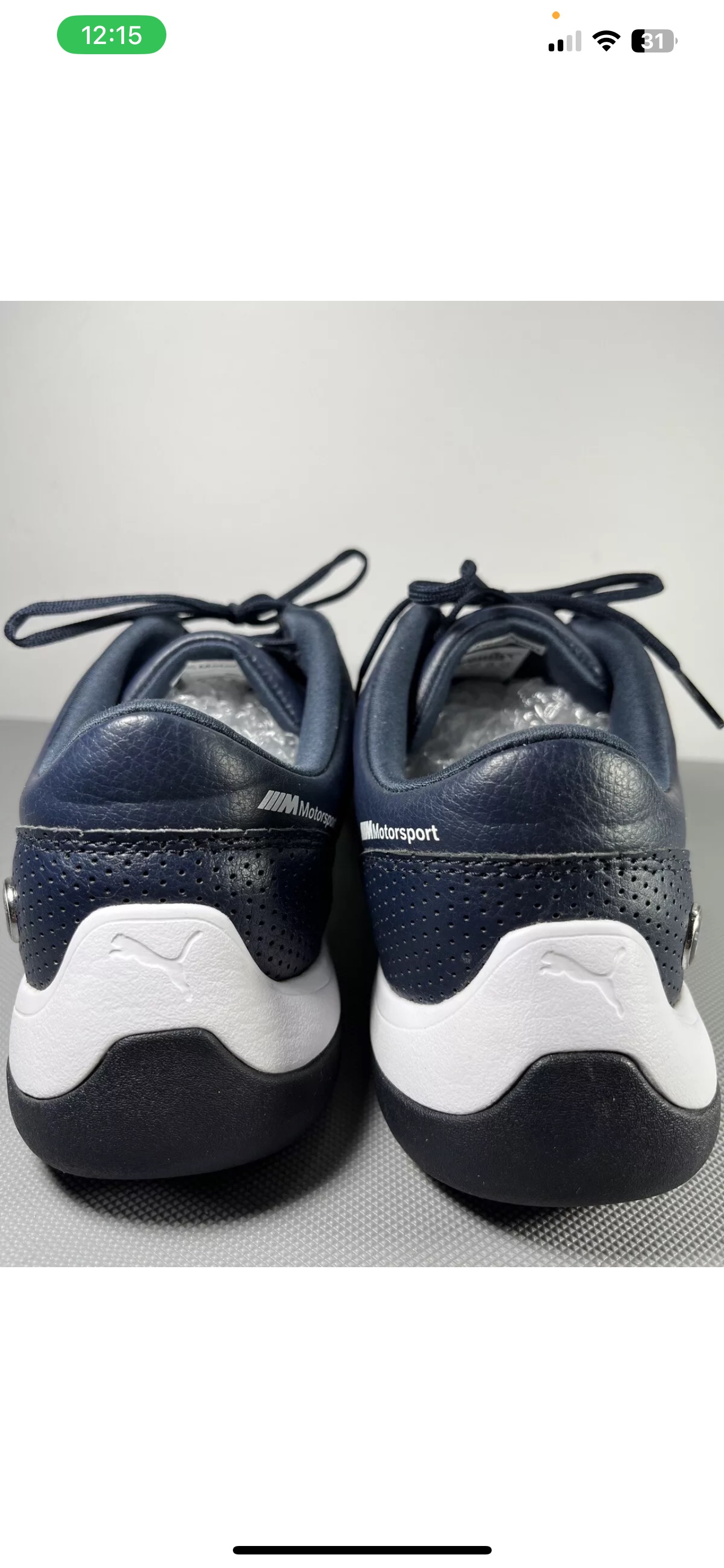 puma mens shoes BMW M Motorsport Kart Cat III Trainers Size 8.5 image indicator(6)