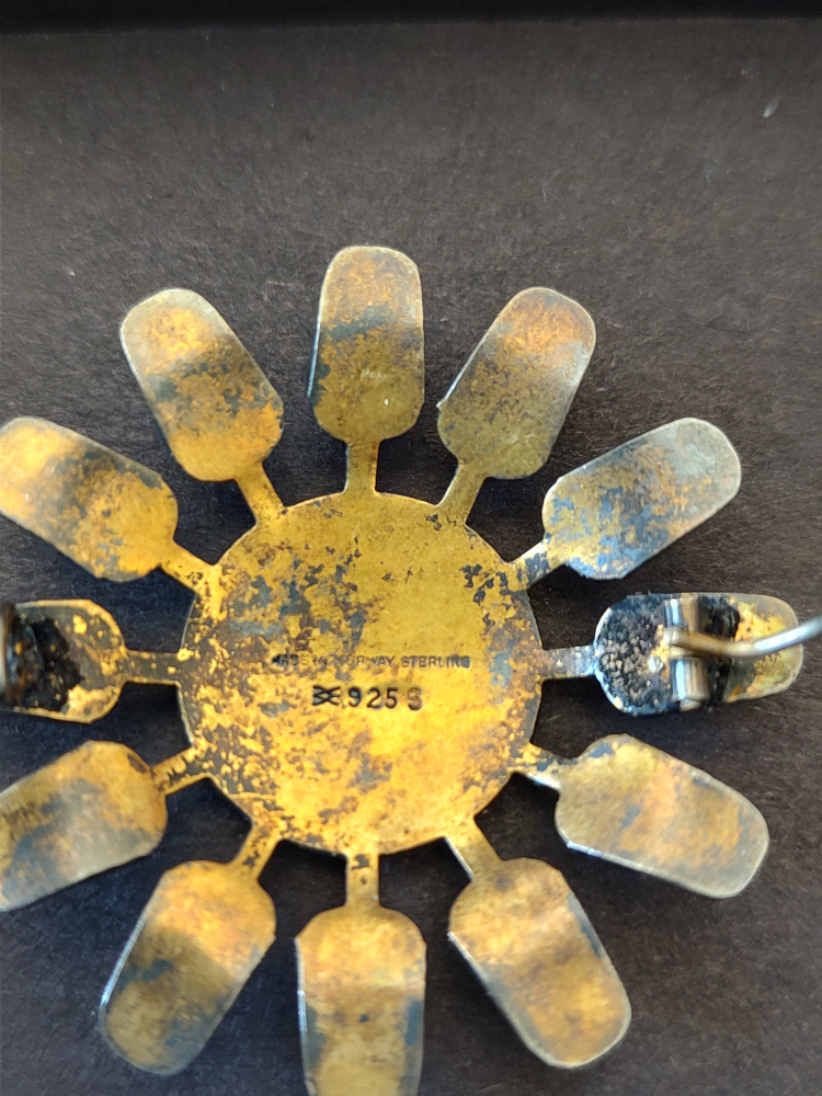 Sunflower Green Centre Norwegian Broach image indicator(2)