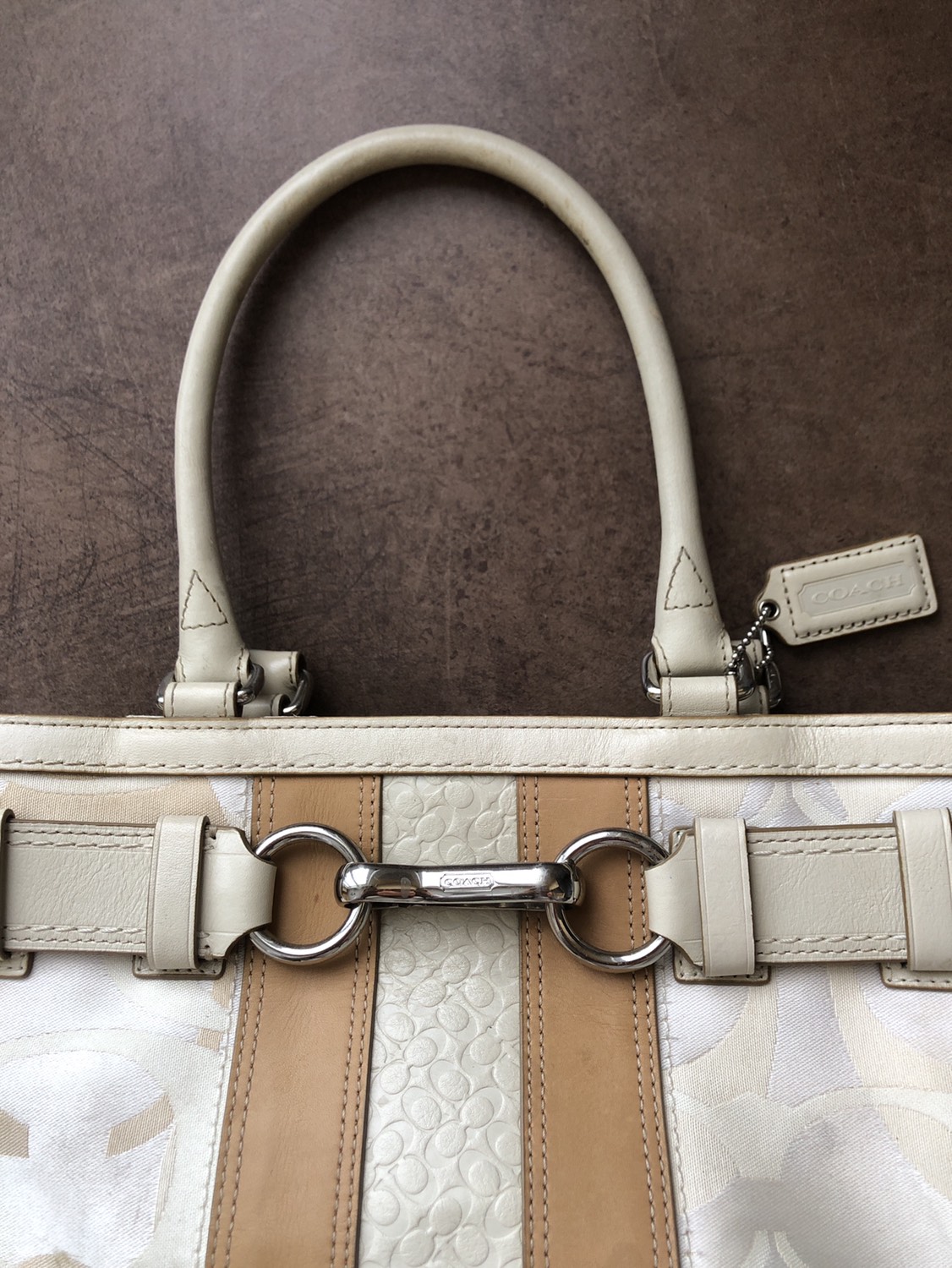 Beige Coach purse - photo 3