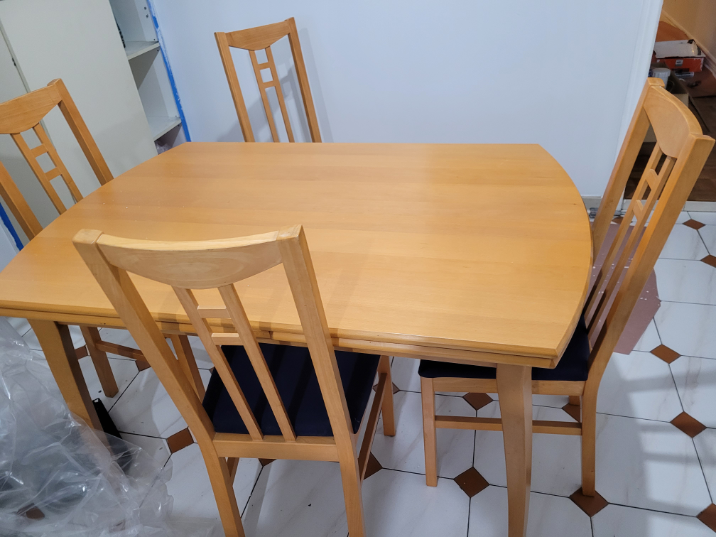 Table and 4 Chairs for Sale