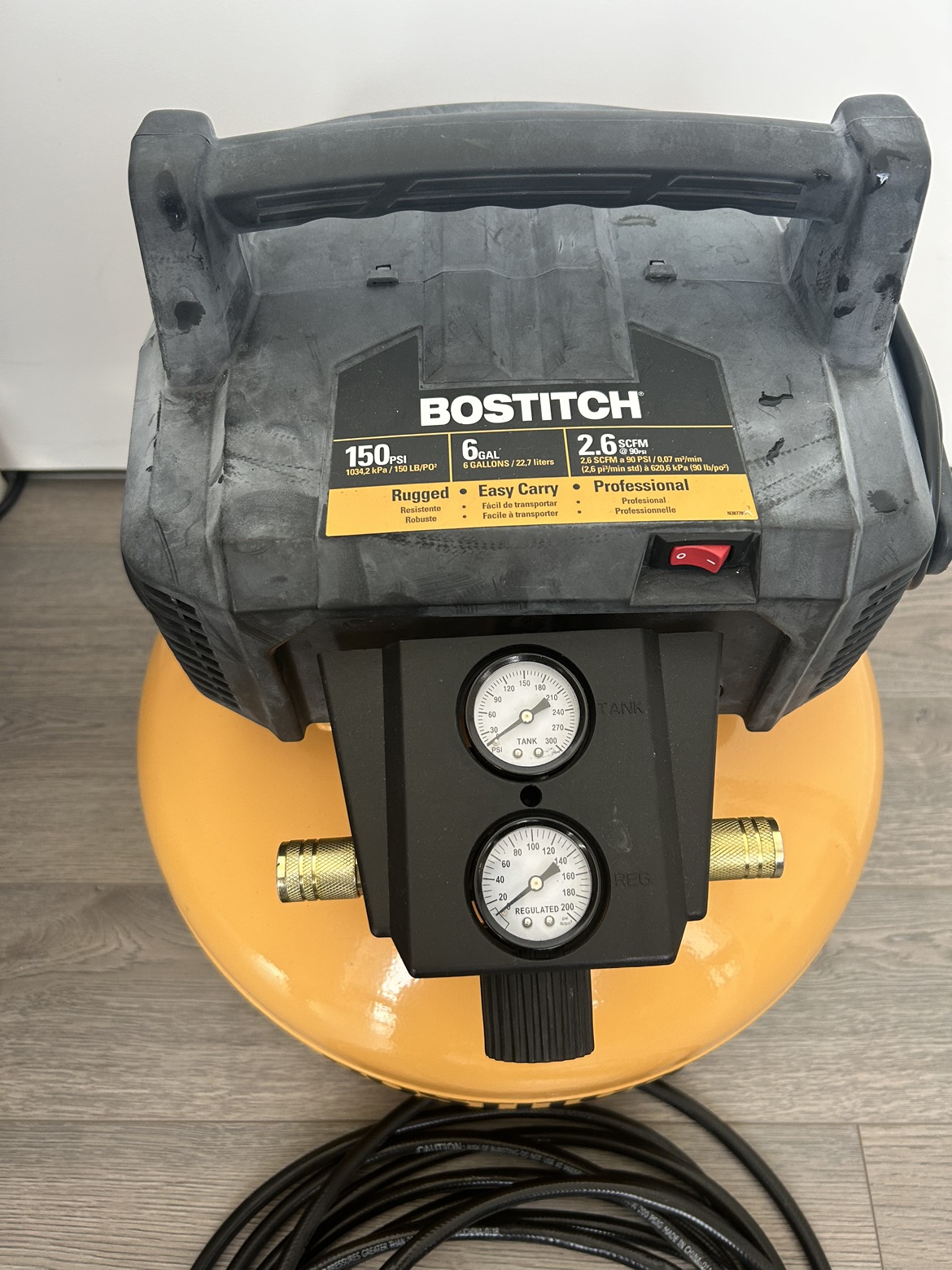 Bostitch air compressor with air gun - photo 2