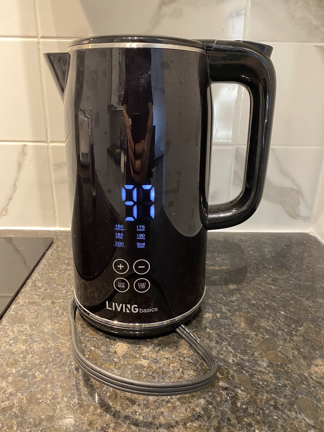 Digital Electric Kettle with Temperature Control, 1.7L, 1500W - photo 2
