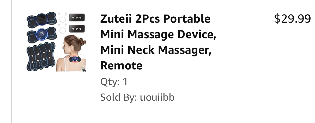 Mini neck massager - photo 2