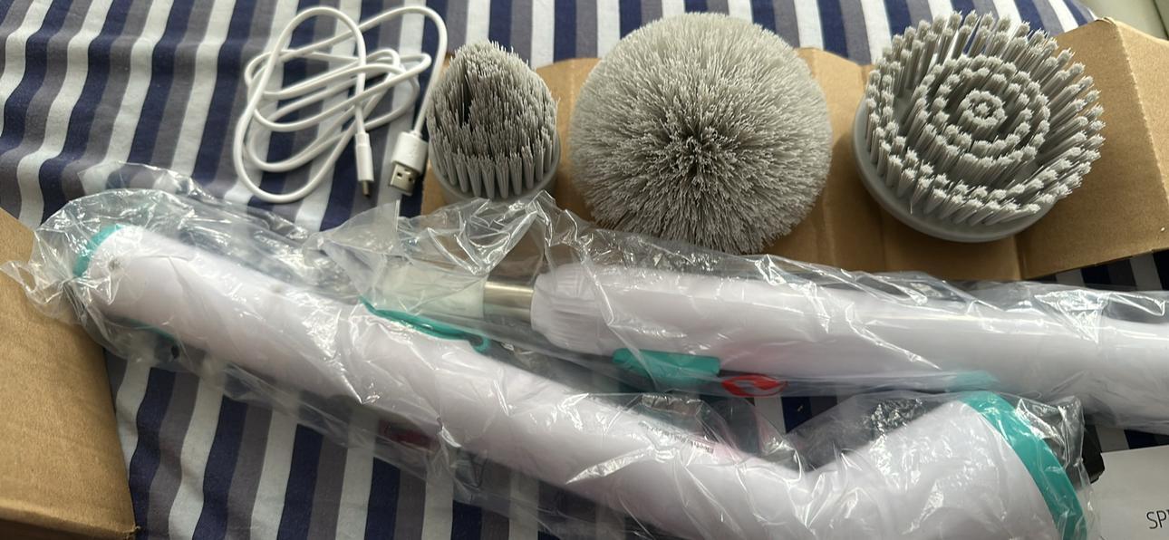 Electric Rotary Adjustable Handle Cleaning Brush thumbnail