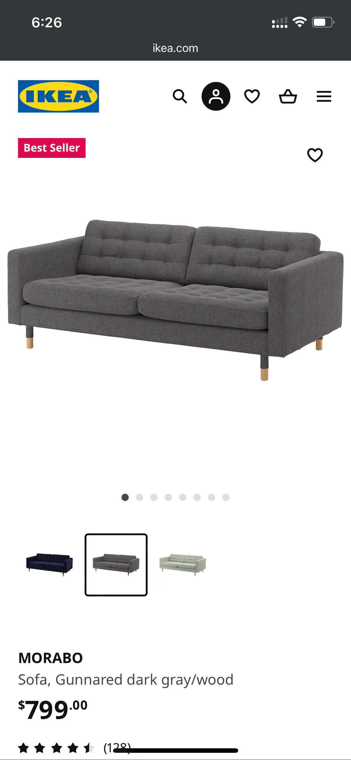 IKEA Morabo couch - photo 2