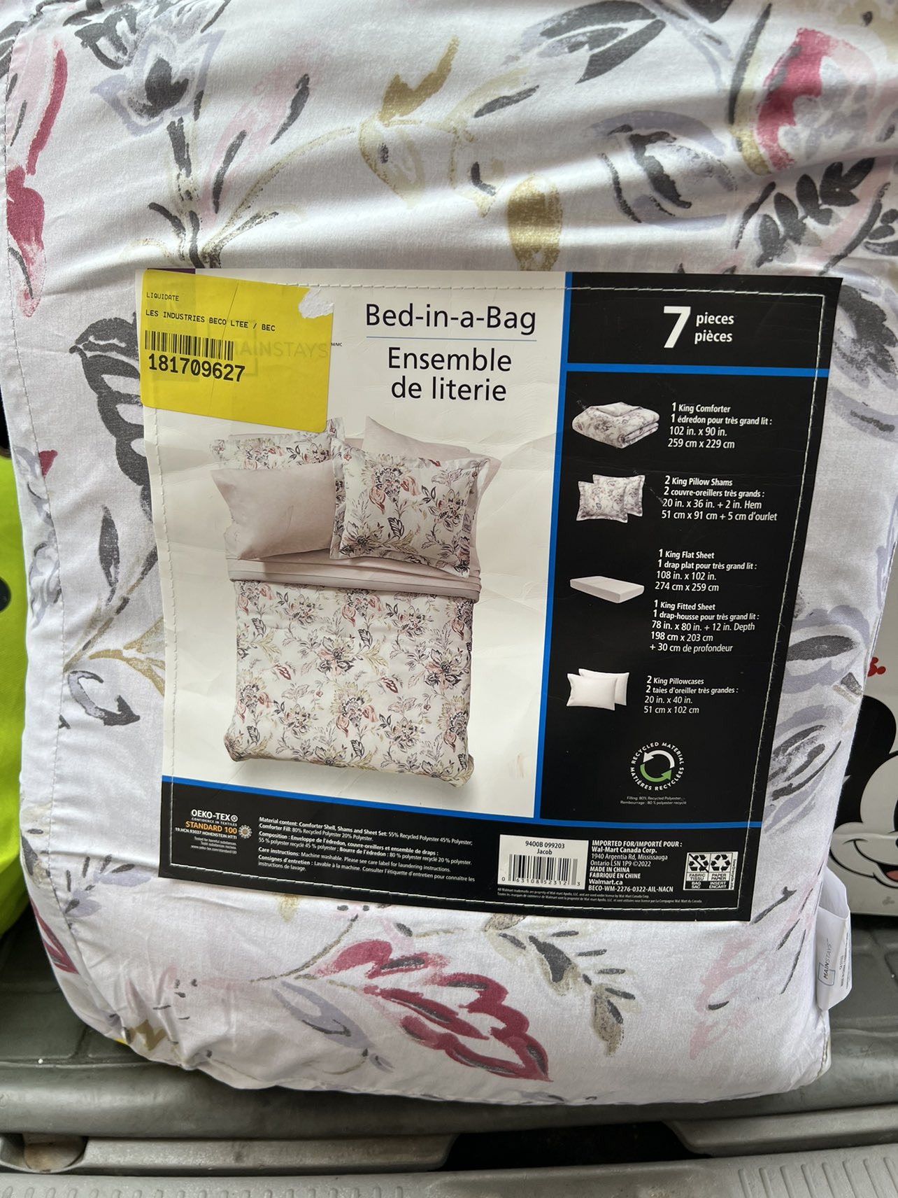 Brand new Bed in a bag king size