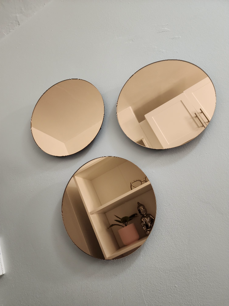Mirrors rose gold (set of 3) - photo 2