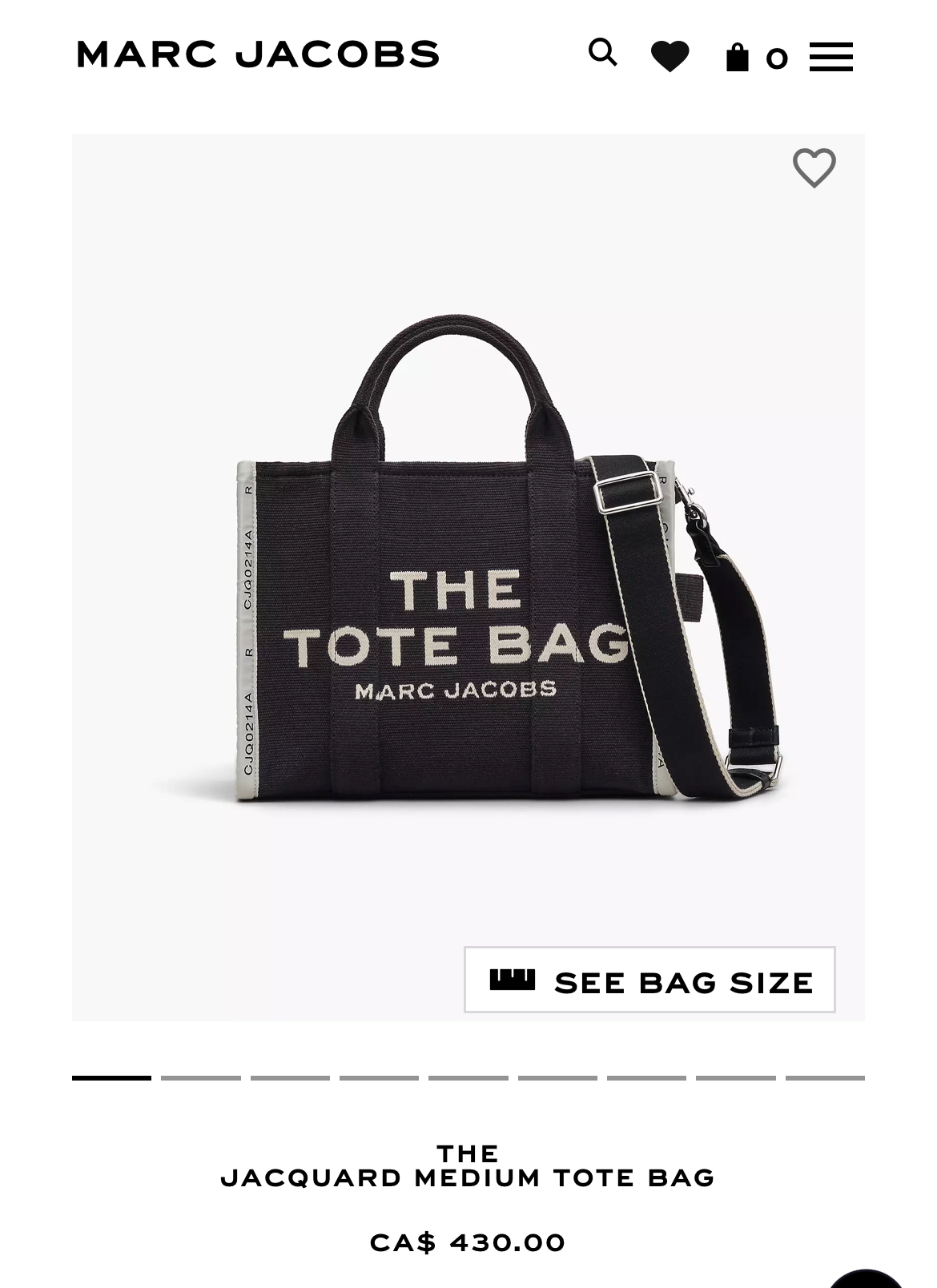 MARC JACOBS JACQUARD MEDIUM TOTE BAG - photo 4