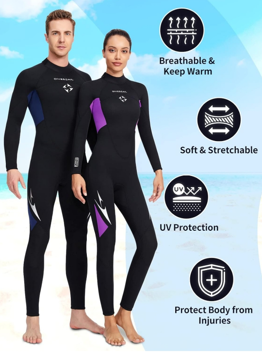 Dive & Sail 3MM Neoprene Full Wetsuit for Women 2XL NWT image indicator(4)